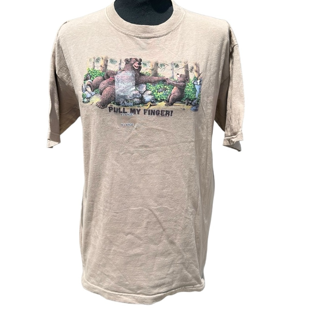 THE MOUNTAIN NEW SHIRT YTH XL BEAR JOKE TOP